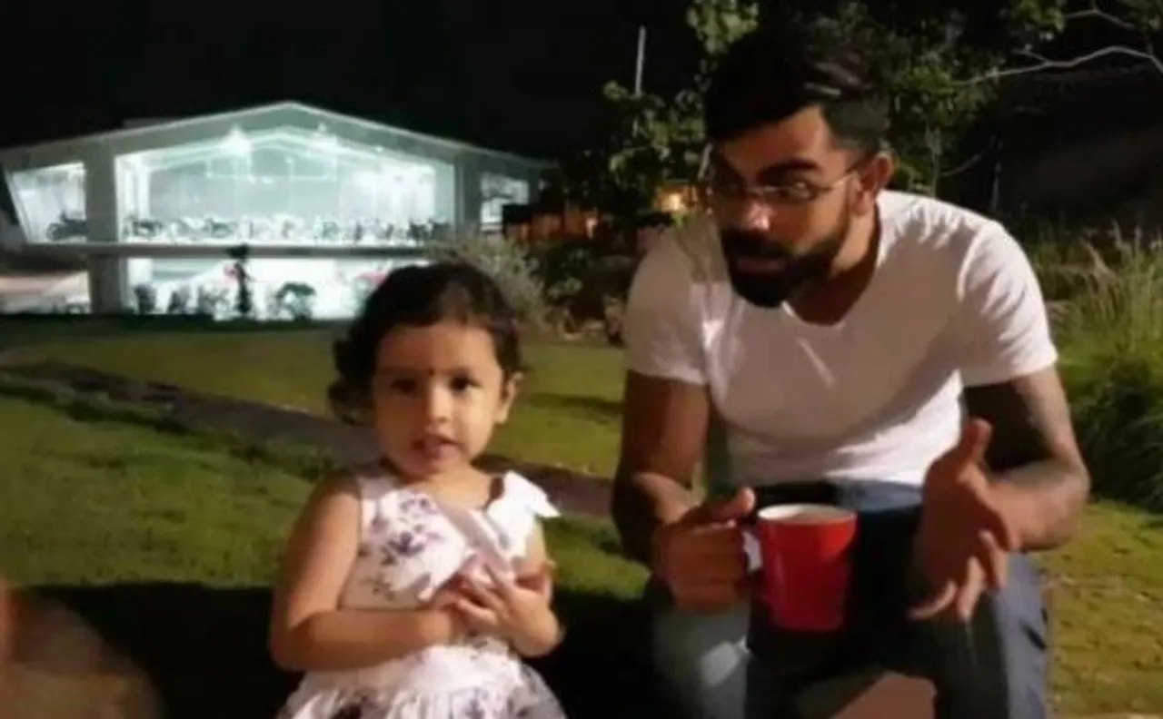 VIDEO: रांची में धोनी के घर विराट और जीवा ने की जमकर मस्ती