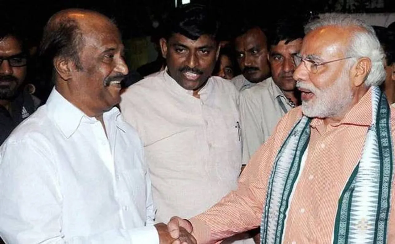 ‘दिना थांती’ अखबार की 75वीं वर्षगांठ पर रजनीकांत से मिले पीएम मोदी