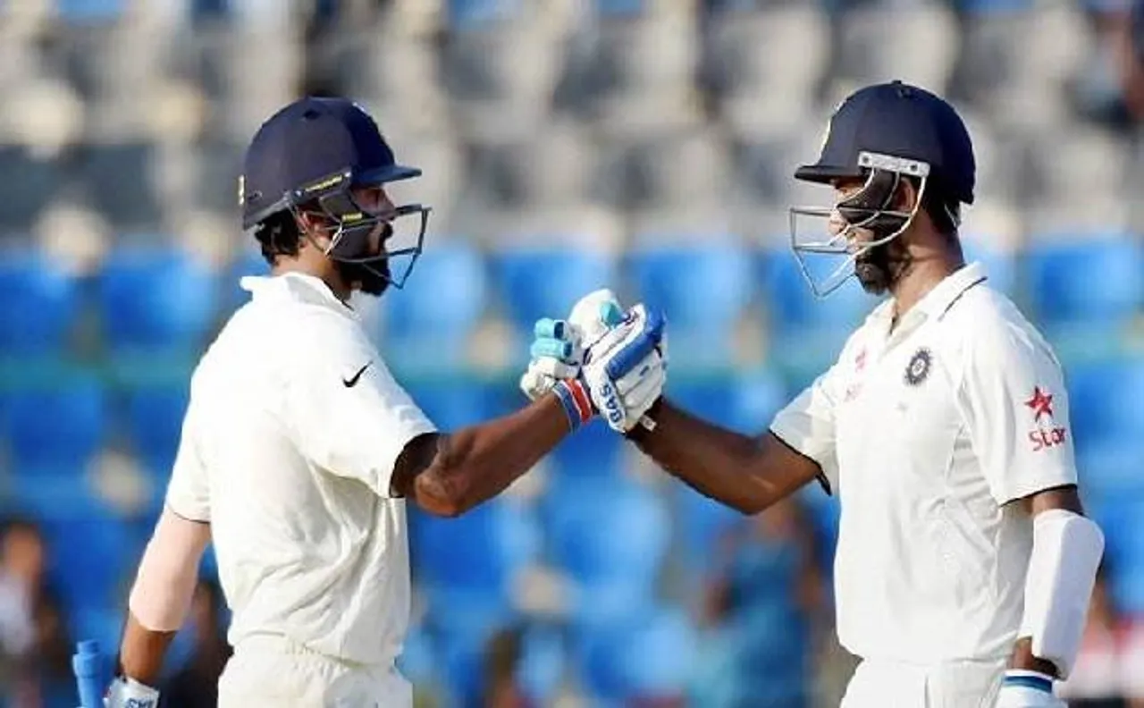 Ind Vs SL: नागपुर में मुरली विजय और पुजारा का शतक, भारत को 107 रनों की बढ़त