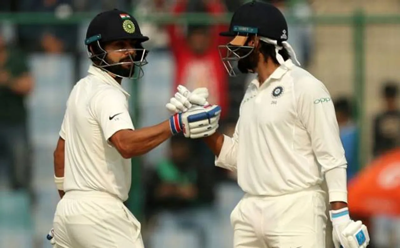 INDvsSL: पहले दिन का खेल खत्म, भारत का स्कोर 371/4