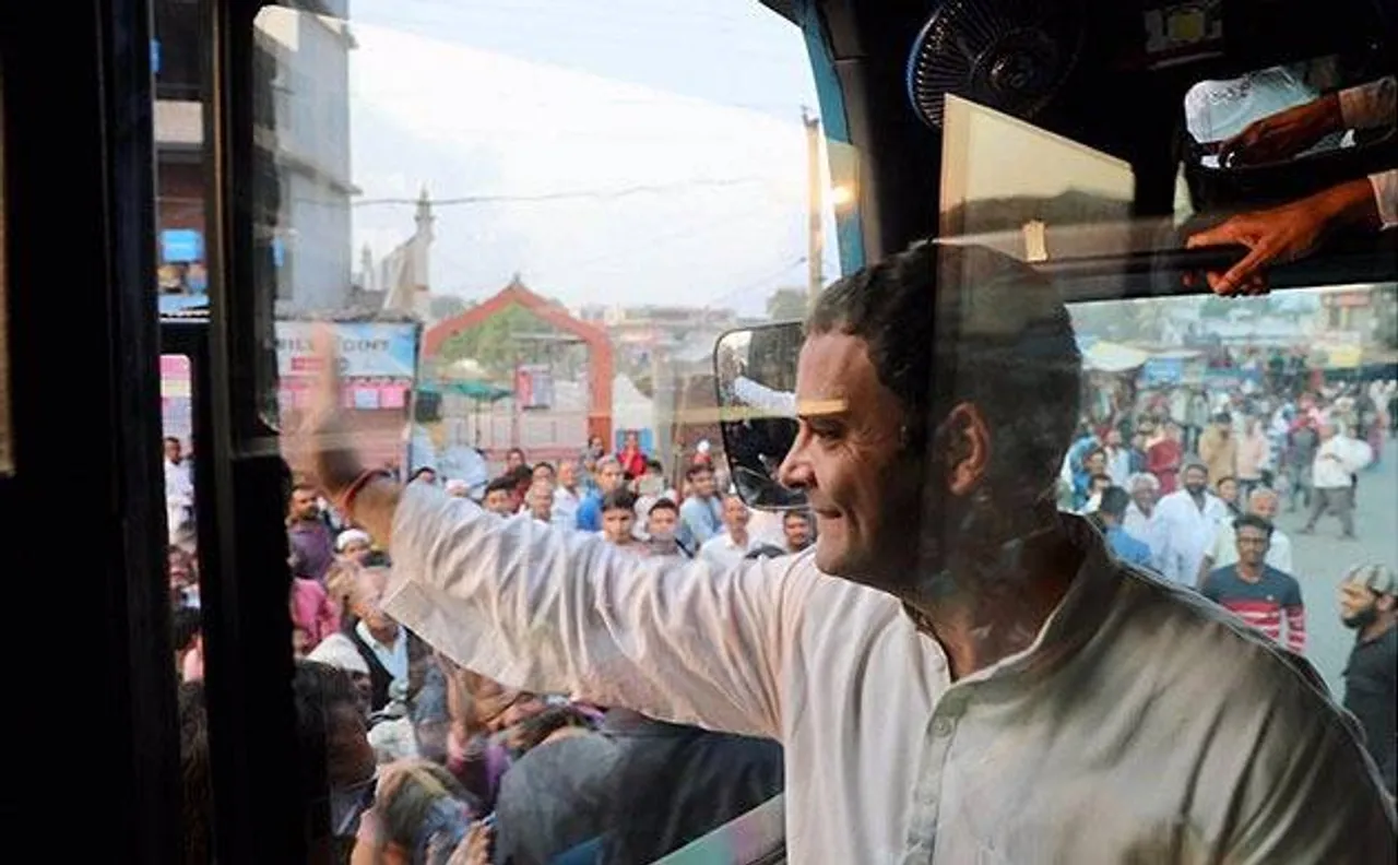 गुजरात चुनाव: राहुल ने कहा-'कांग्रेस आवे छे...नवसर्जन लावे छे'