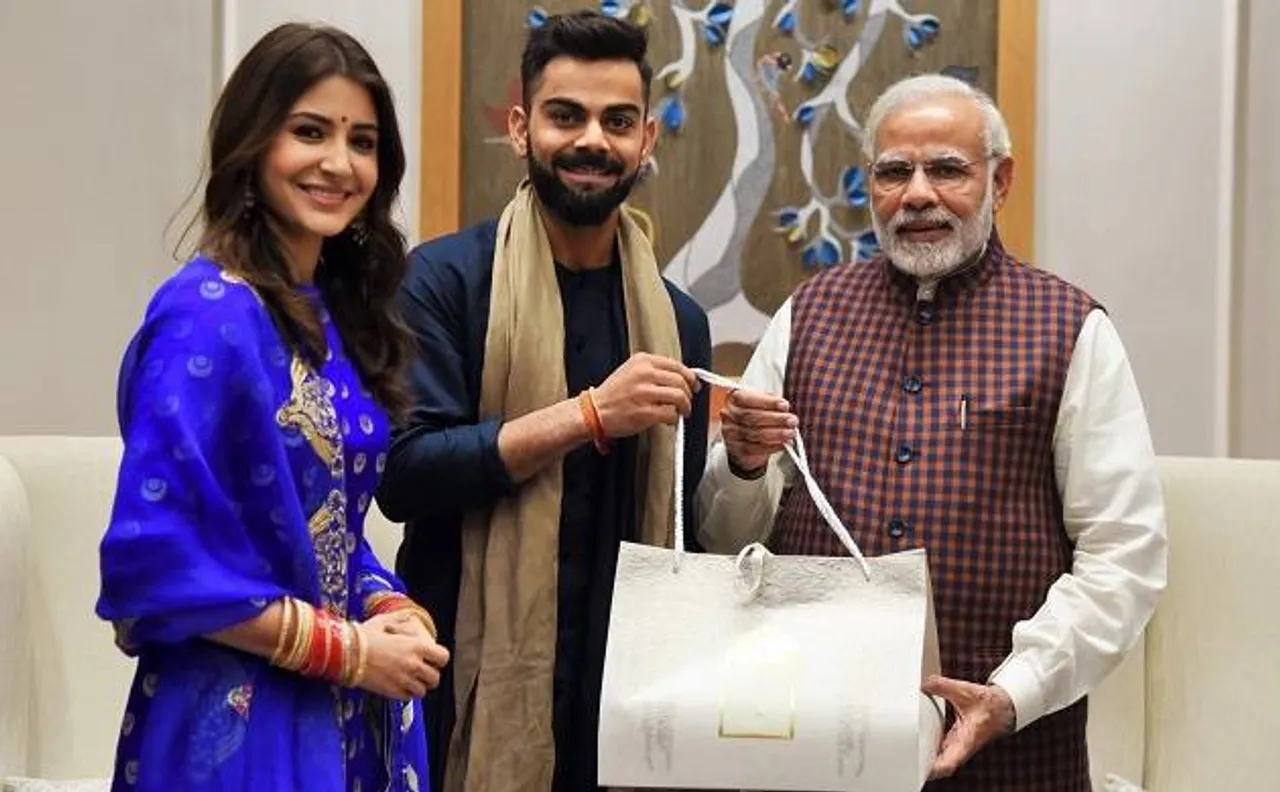 हनीमून से लौटे विराट और अनुष्का, पीएम नरेंद्र मोदी से की मुलाकात