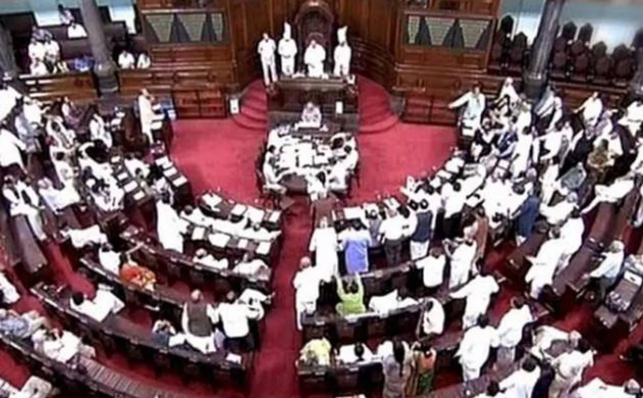 कांग्रेस नेताओं के हंगामे के बाद राज्यसभा की कार्यवाही शुक्रवार 11 बजे तक स्थगित