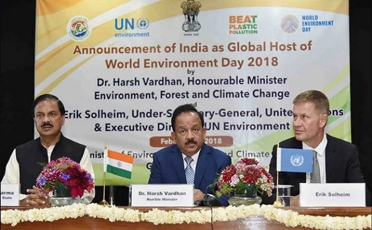 विश्व पर्यावरण दिवस की  वैश्विक मेजबानी करेगा भारत, 'बीट प्लॉस्टिक पॉल्यूशन' होगा विषय