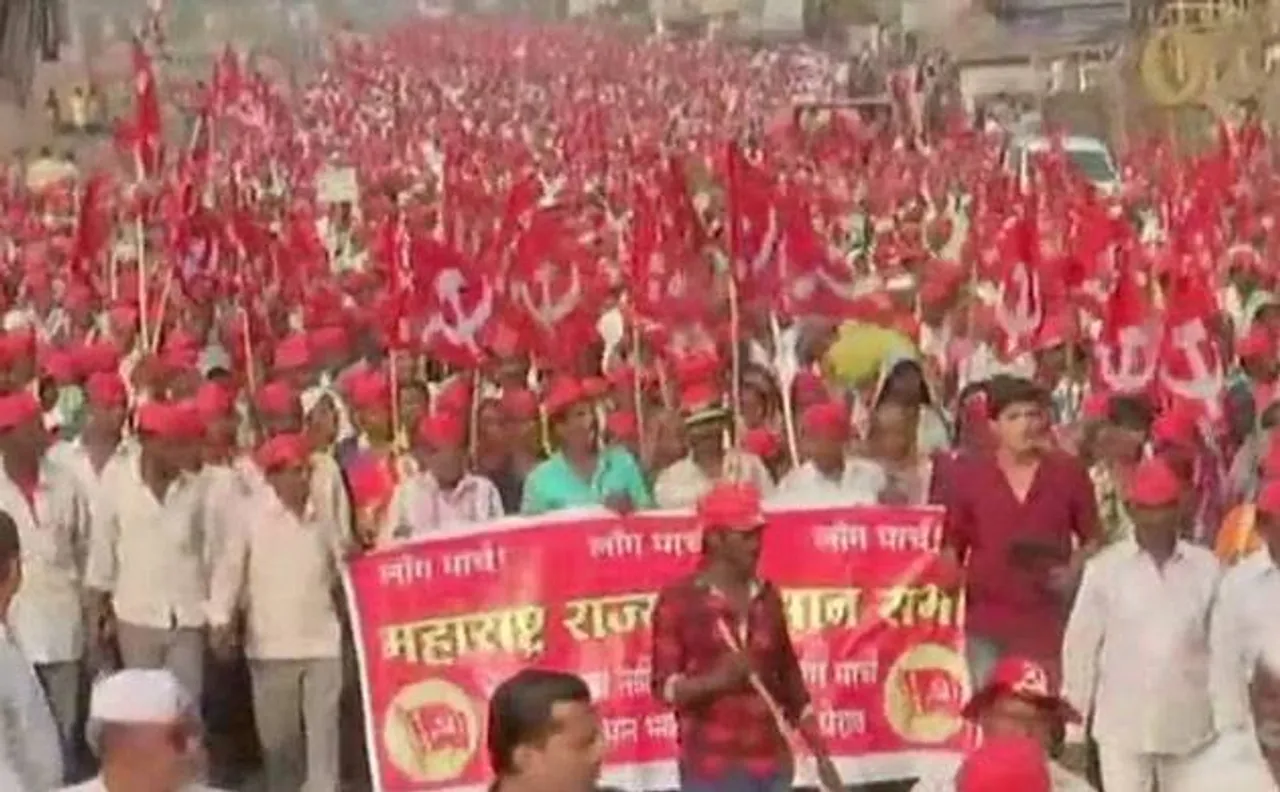 महाराष्ट्र: कर्जमाफी की मांग को लेकर किसानों का मार्च, करेंगे सचिवालय का घेराव