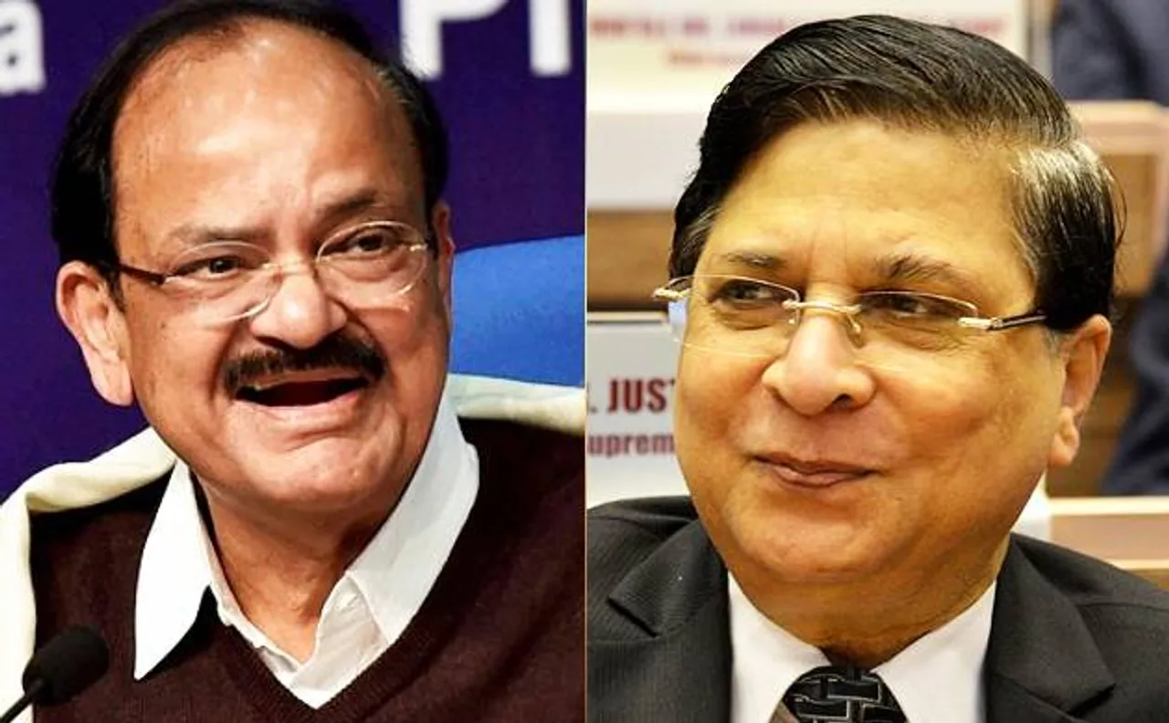 वेंकैया नायडू ने CJI दीपक मिश्रा के खिलाफ कांग्रेस का महाभियोग प्रस्ताव किया खारिज