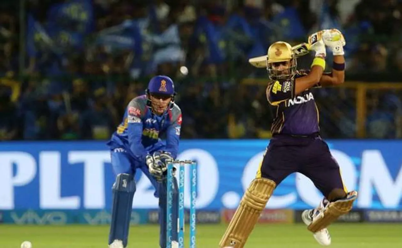 IPL 2018 KKR vs RR: कोलकाता नाइट राइडर्स ने राजस्थान को 6 विकेट से हराया, कार्तिक ने छक्का मारकर दिलाई जीत
