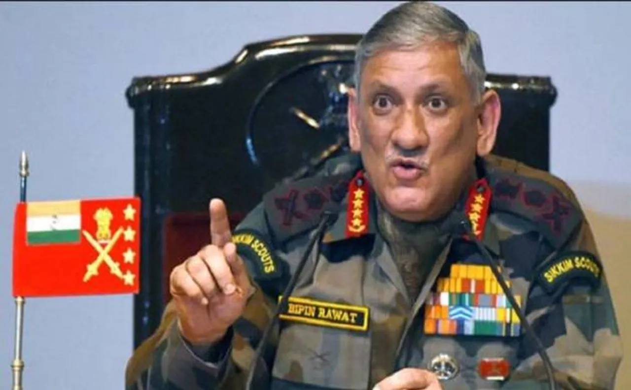 आर्मी चीफ रावत की पाक को चेतावनी, शांति चाहिए तो बंद करे घुसपैठ