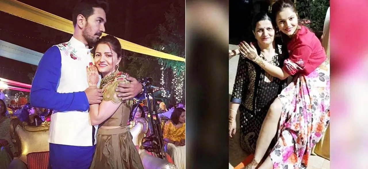 रुबीना ने हाथों पर लगाई अभिनव के नाम की मेहंदी, सगाई सेरेमनी की फोटोज आईं सामने