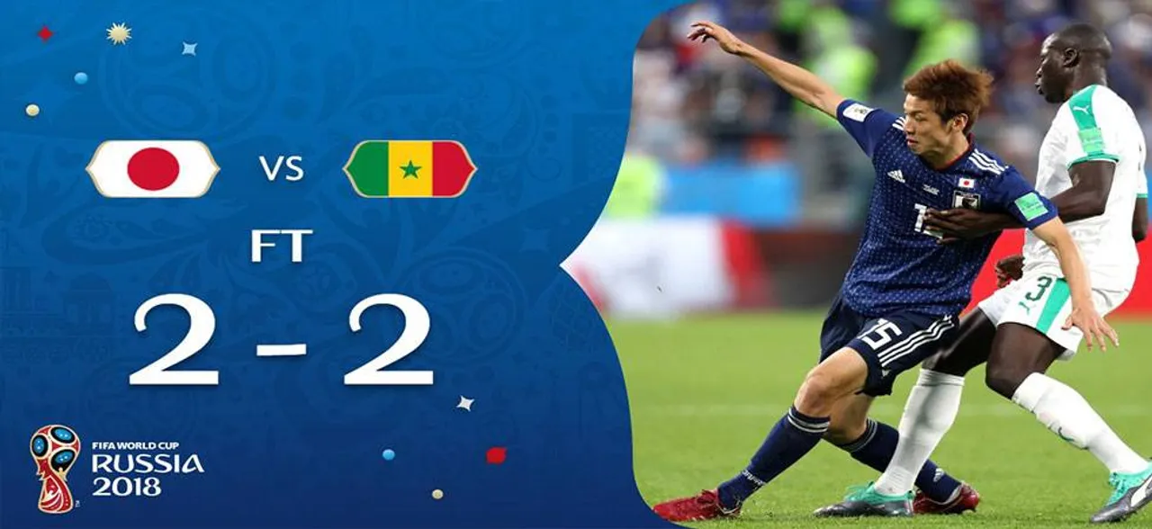 fifa world cup 2018ः ग्रुप-एच का जापान-सेनेगल का मैच 2-2 से ड्रॉ