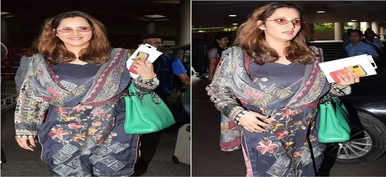 प्रेग्नेंसी के बाद पहली बार कैमरे के सामने आईं सानिया मिर्जा, फ्लॉन्ट किया बेबी बंप