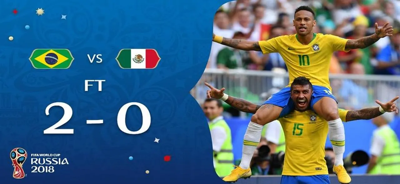 Fifa World Cup 2018: नेमार ने किया कमाल, ब्राजील ने मेक्सिको को 2-0 से हराया