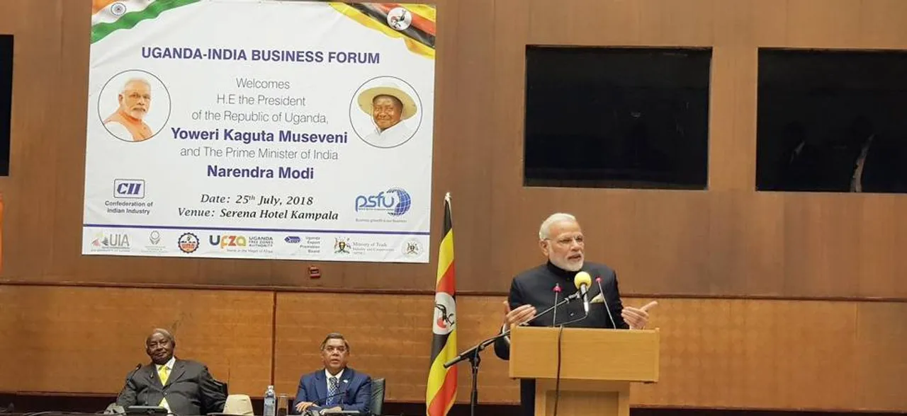 भारत, युगांडा के साथ व्यापार असंतुलन से निपटने का इच्छुक: मोदी