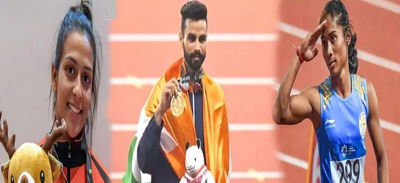 Asian Games 2018 : पदक जीतने वालों का भारत में भव्य स्वागत, भावुक हो खिलाड़ियों ने कही यह बात