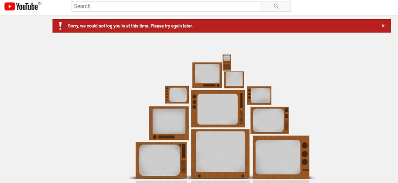 Youtube वेबसाइट में तकनीकी खराबी, यूजर्स को लॉग इन करने में आई परेशानी