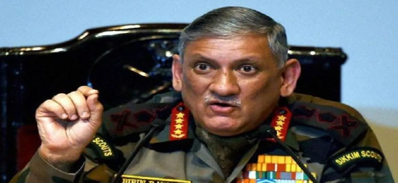 आर्मी चीफ बिपिन रावत ने कहा, पाकिस्तान को उसी की भाषा में जवाब देने की जरूरत