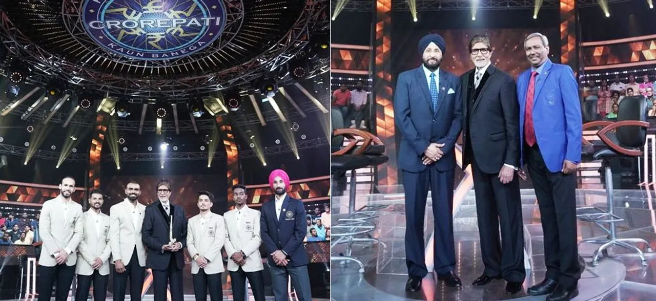 'कौन बनेगा करोड़पति' पहुंची भारतीय हॉकी टीम, बिग बी ने शेयर की फोटो