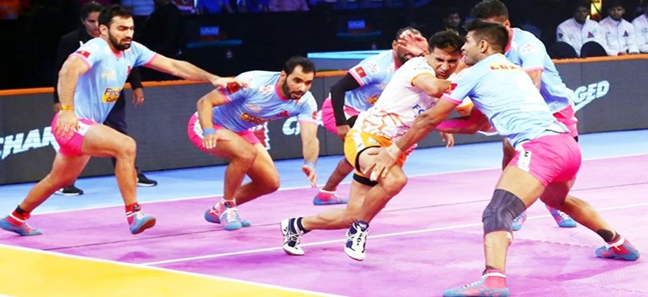 प्रो कबड्डी लीग-6: जयपुर पिंक पैंथर्स की तीसरी हार, पुनेरी पल्टन ने 29-25 से हराया