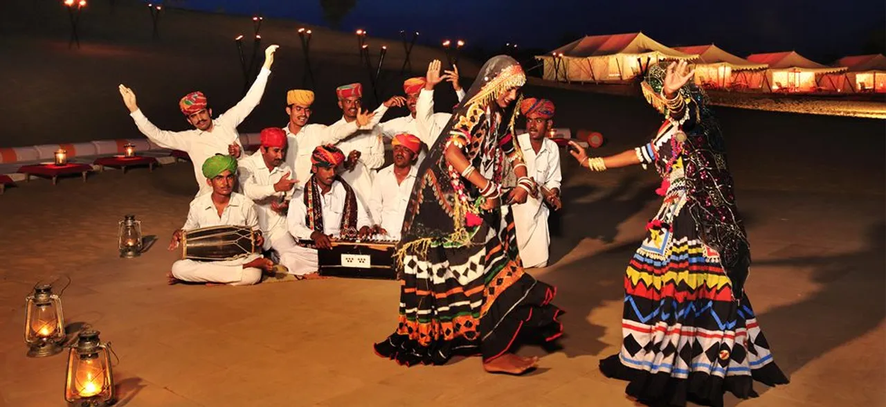 लोक संस्कृति से सजा जोधपुर मेहरानगढ़ म्यूजियम ट्रस्ट, देशी कलाकारों ने अपनी कला का किया प्रदर्शन