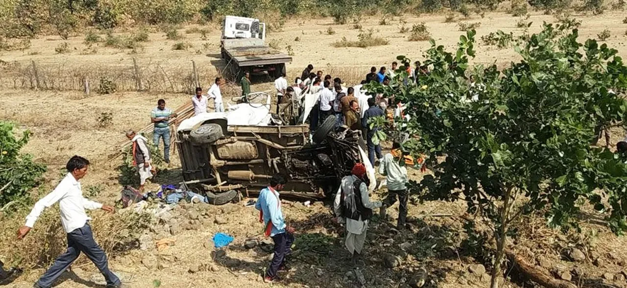 परिवार पर रफ्तार का कहर, 3 बच्‍चों समेत 9 लोगों की मौत, मरने वाले सभी UP के