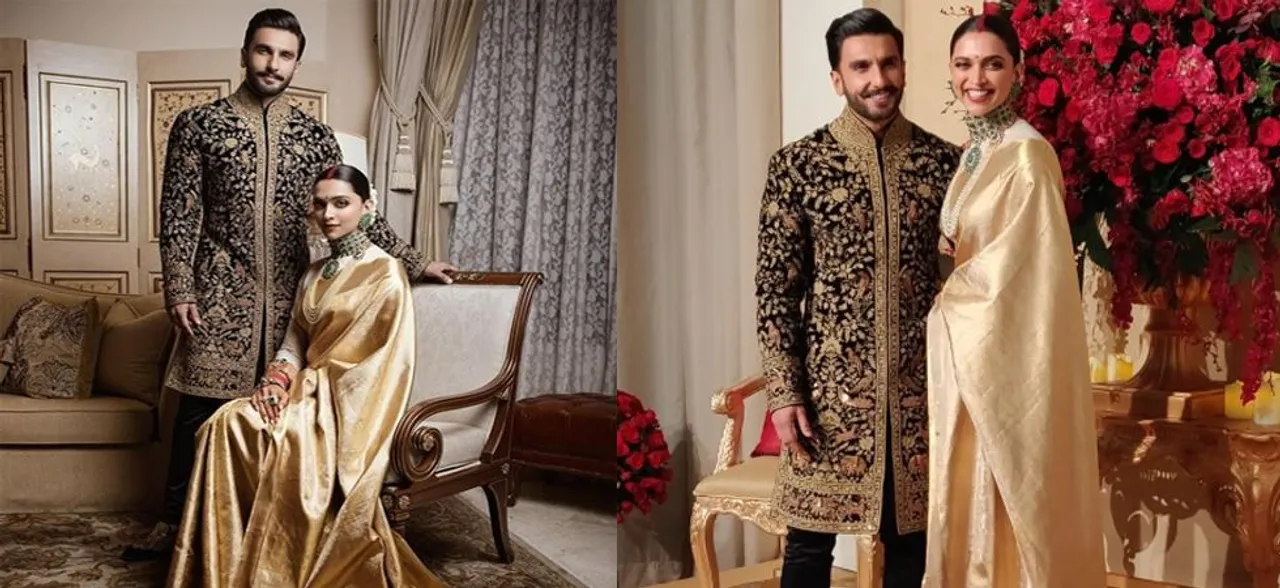 रणवीर और दीपिका का बेंगलुरु में रिसेप्शन, रॉयल लुक में दिखे बॉलीवुड के 'बाजीराव मस्तानी'