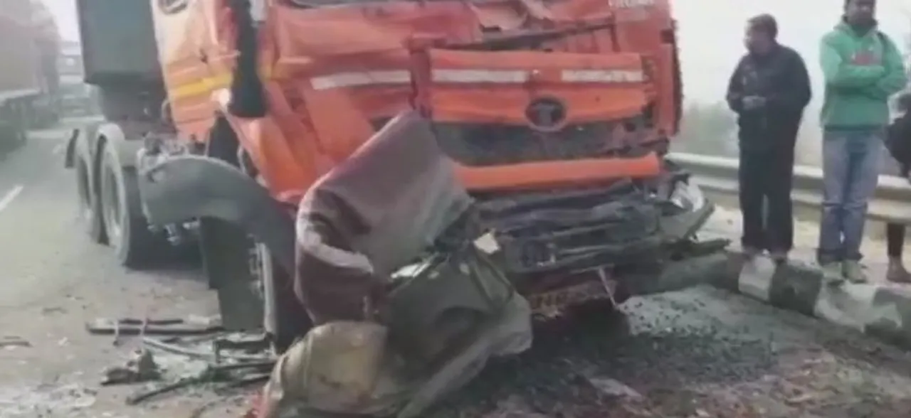 हरियाणा में घने कोहरे के कारण 50 वाहन आपस में टकराए, 7 की हुई मौत