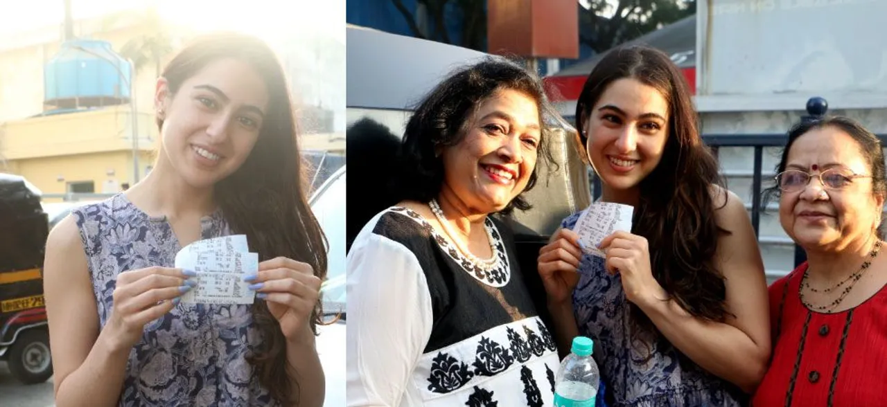 लाइन में लगकर ली टिकट, फिर फैंस के साथ थियेटर में बैठकर सारा अली खान ने देखी #Simmba
