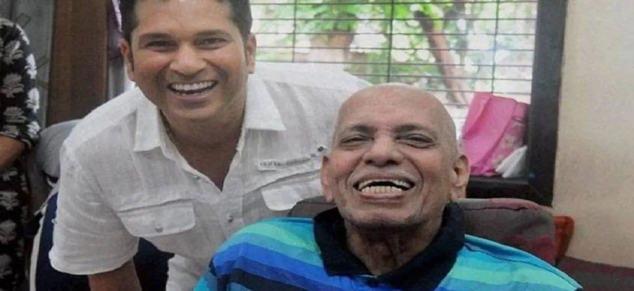 सचिन तेंदुलकर ने कोच आचरेकर को दी श्रद्धांजलि, कहा- सर से सीखी क्रिकेट की एबीसीडी