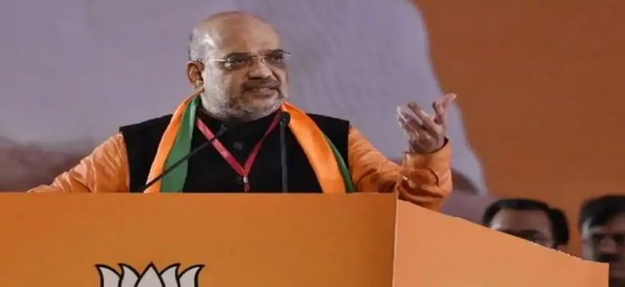 बीजेपी राष्ट्रीय अधिवेशन में बोले अमित शाह, 2019 चुनाव दो विचारधाराओं के बीच का 'युद्ध'