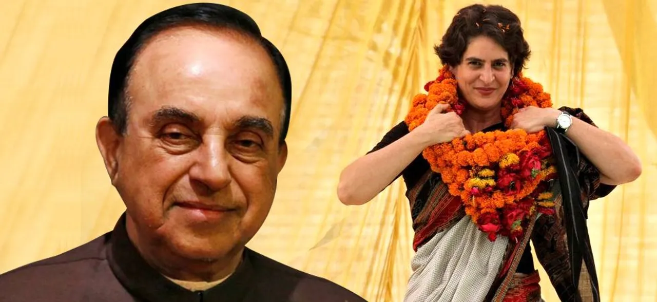 सुब्रमण्यम स्वामी ने प्रियंका गांधी पर की आपत्तिजनक टिप्पणी, कहा- वो लोगों को पीटती हैं