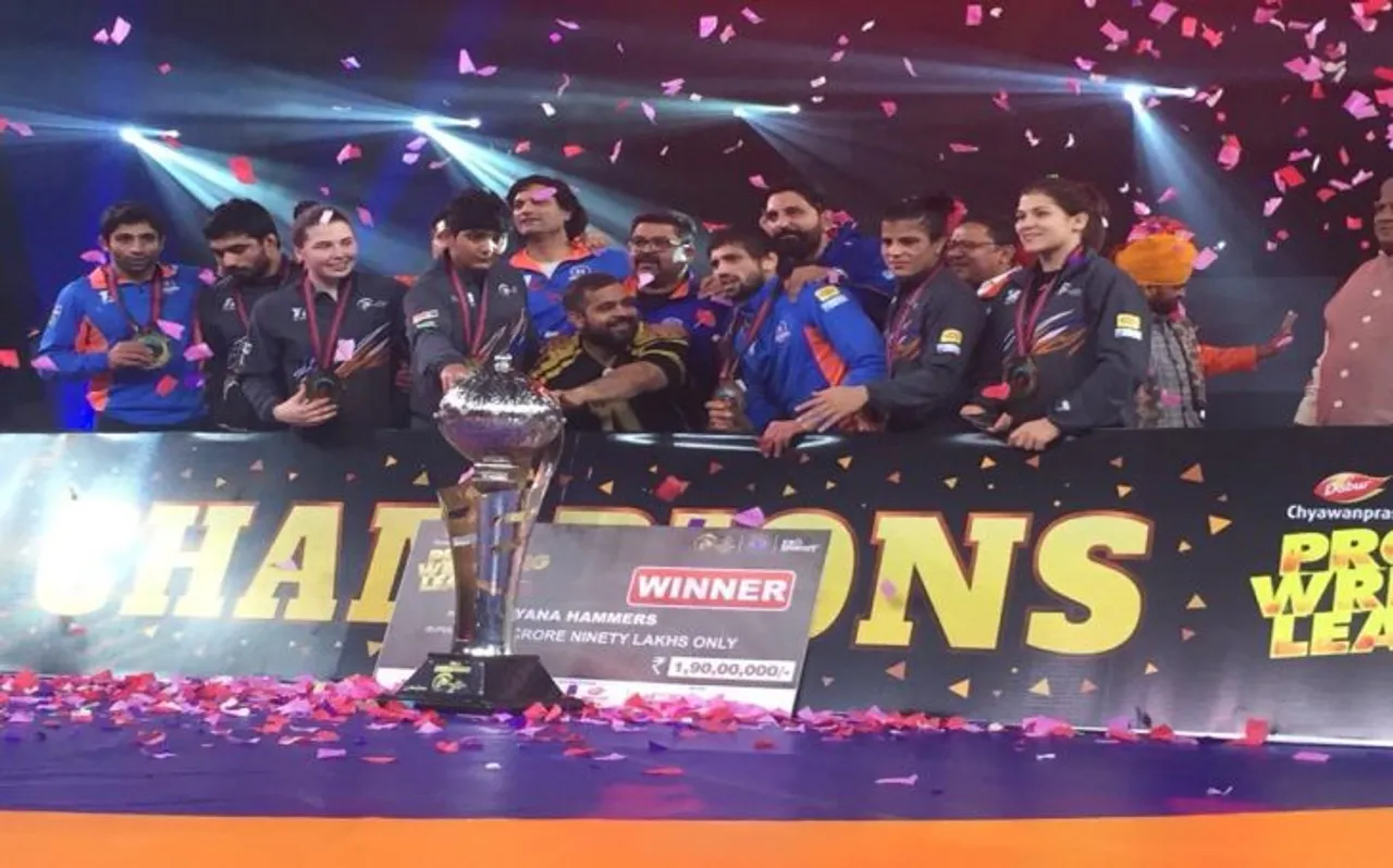 PWL4 : हरियाणा हैमर्स रेसलिंग का नया बादशाह, फाइनल में पंजाब रॉयल्स को हराकर बना चैंपियन