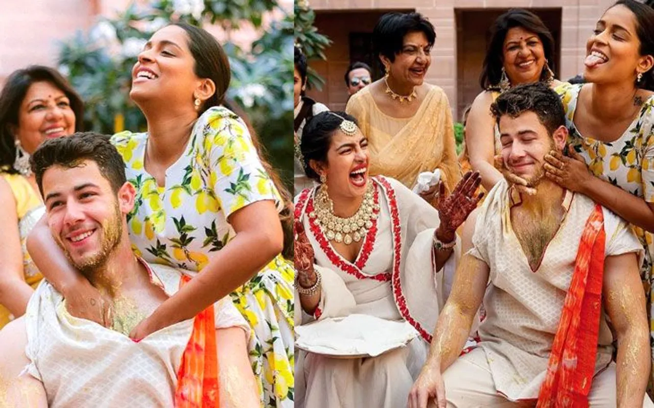 प्रियंका चोपड़ा की दोस्त ने निक जोनास को यूं लगाई हल्दी, देखते रह गए लोग, देखें Unseen Pics