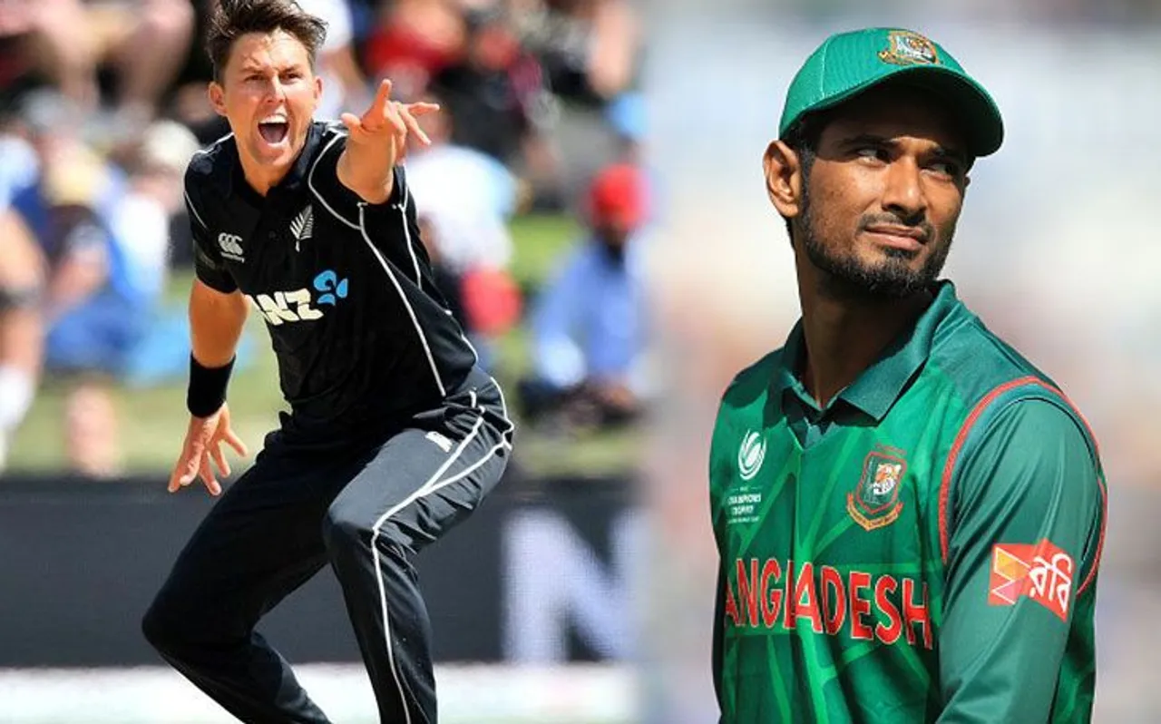 NZ vs BAN: ट्रेंट बोल्ट और महमदुल्लाह पर ICC ने लगाया जुर्माना, जानें क्यों