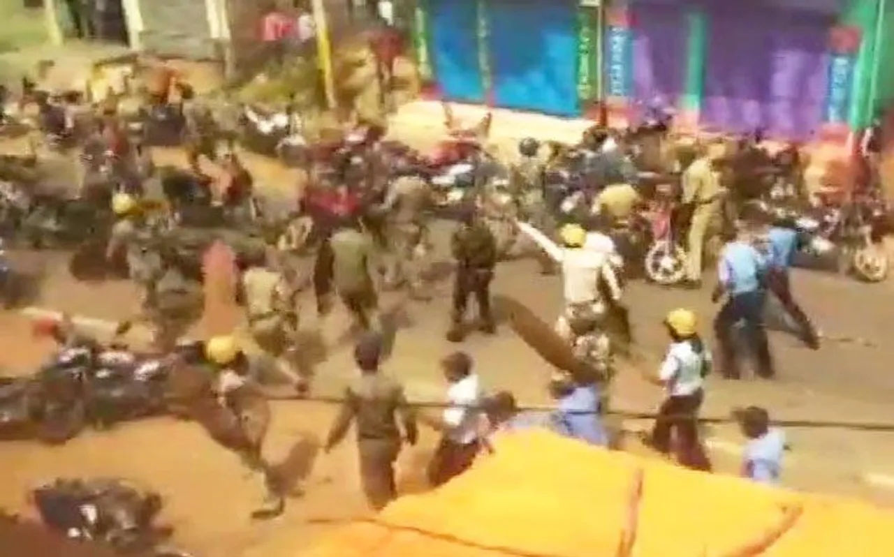 प.बंगाल: पुलिस ने बीजेपी की बाइक रैली रोकी, झड़प में कई जख्मी