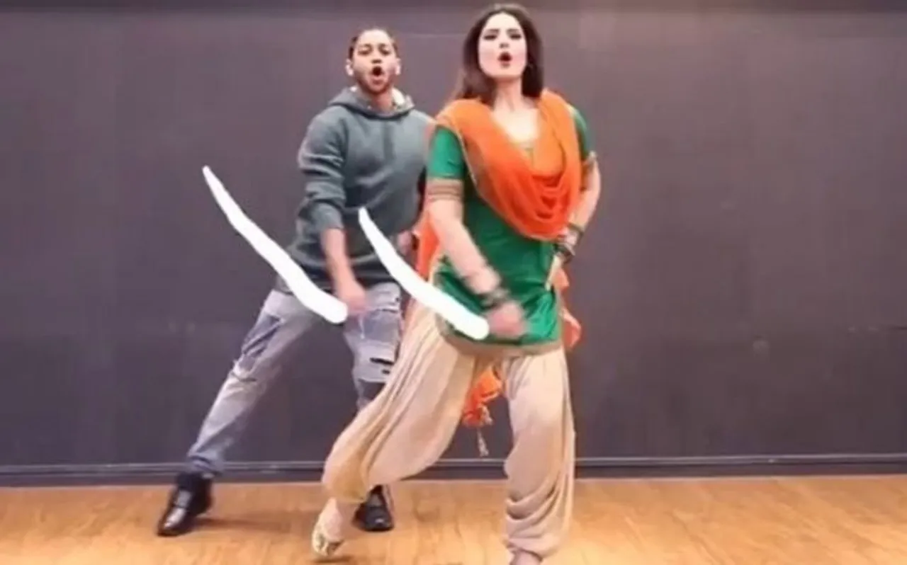सलवार शूट में नजर आईं जरीन खान, 'लगदी लाहौर दी' गाने पर किया जबरदस्त डांस