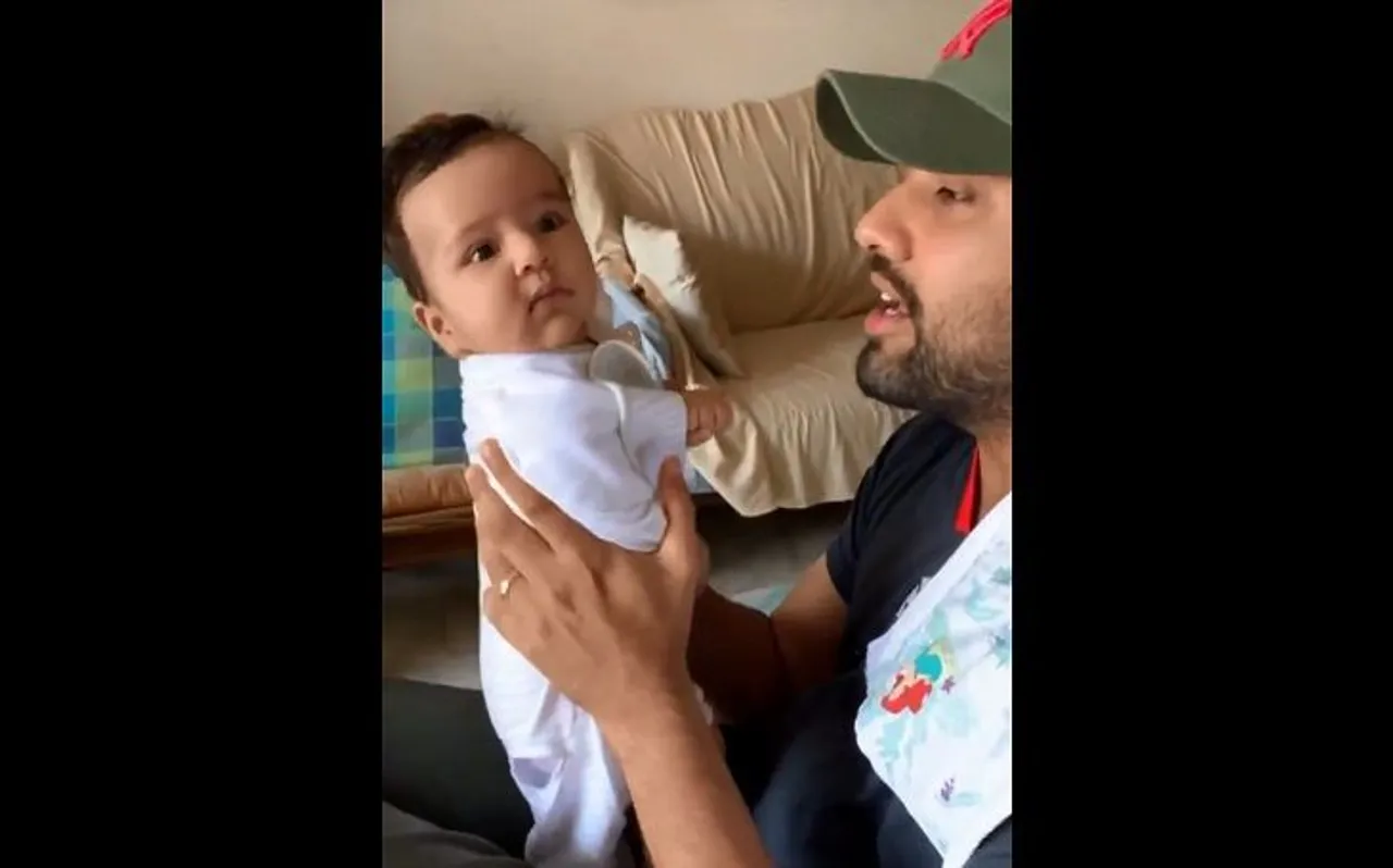 Watch Viral Video: जब बेटी समायरा के लिए रैपर बने मुंबई इंडियंस के कप्तान रोहित शर्मा