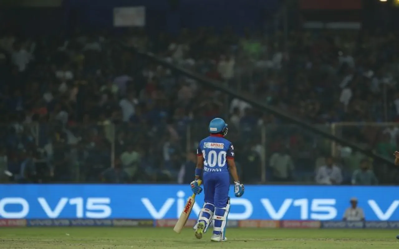 दिल्ली कैपिटल्स के लिए 99 रन बनाने वाले पृथ्वी शॉ इस बात से हैं दुखी, मैच के बाद कही थी ये बात