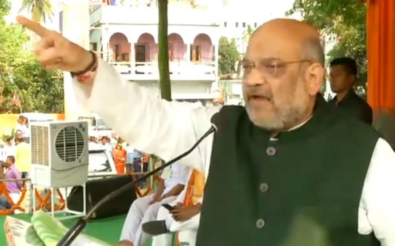 बंगाल में उर्दू थोपना चाहती हैं ममता बनर्जी, पश्चिम बंगाल में बोले अमित शाह