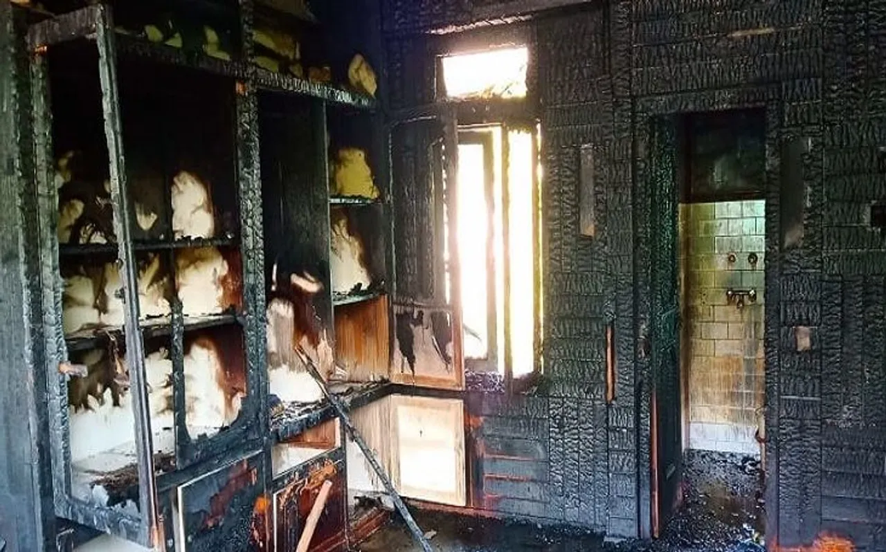हिमाचल प्रदेश के कुल्लू में लगी भीषण आग, लाखों की संपत्ति जलकर राख