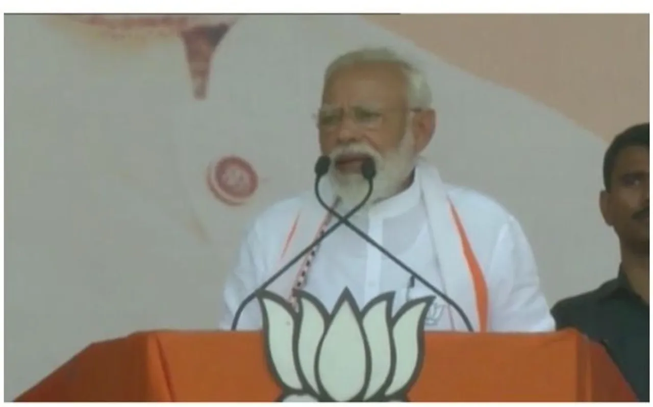 अयोध्या रैली में पीएम मोदी का सपा-बसपा और कांग्रेस पर हमला आतंकवाद को लेकर कही ये बात