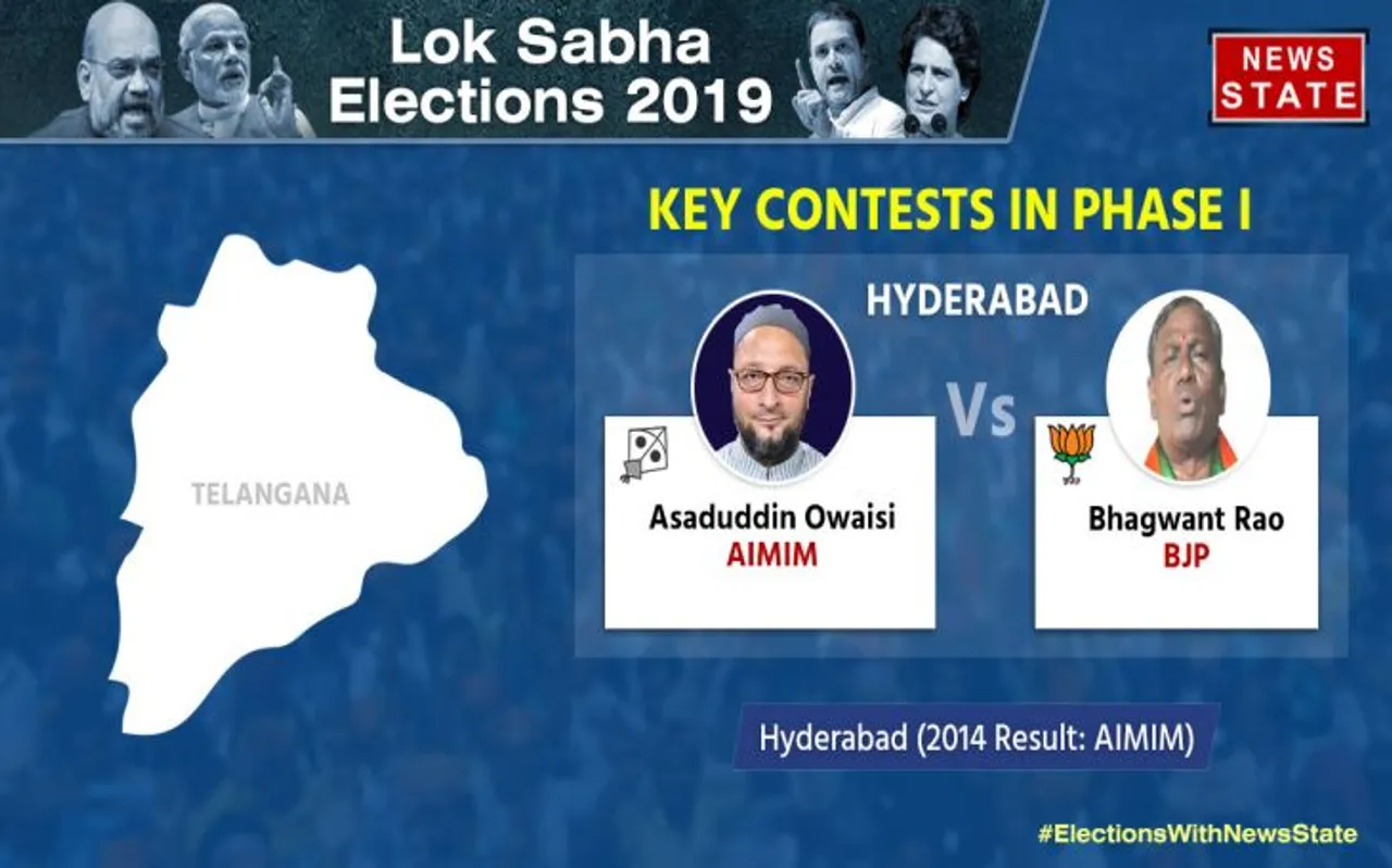Hyderabad Election Result 2019 Live Updates: असदुद्दीन ओवैसी 85000 वोटो से आगे