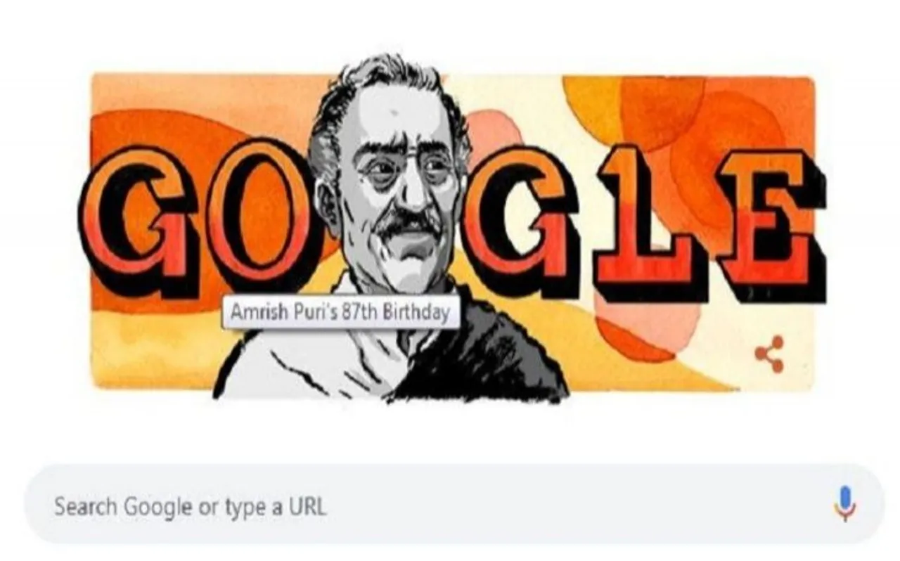 Google ने याद किया अमरीश पुरी को, Doodle के जरिए दी श्रद्धांजलि