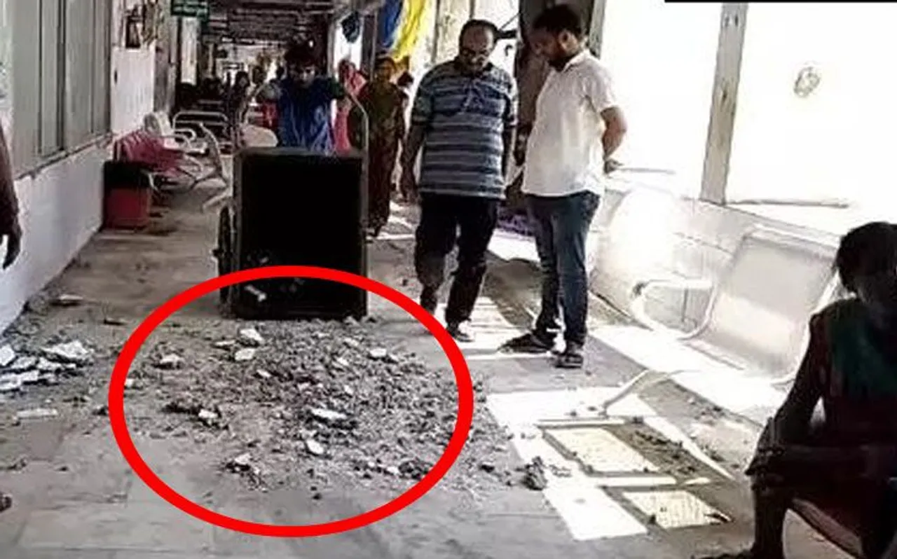 बिहार में चमकी बुखार का जहां हो रहा है इलाज, वहां आसमान से गिरी 'आफत'