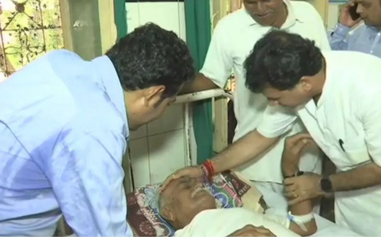 राजस्थान: बाड़मेर में हुए हादसे के बाद घायलों से अस्पताल मिलने पहुंचे केंद्रीय मंत्री कैलाश चौधरी