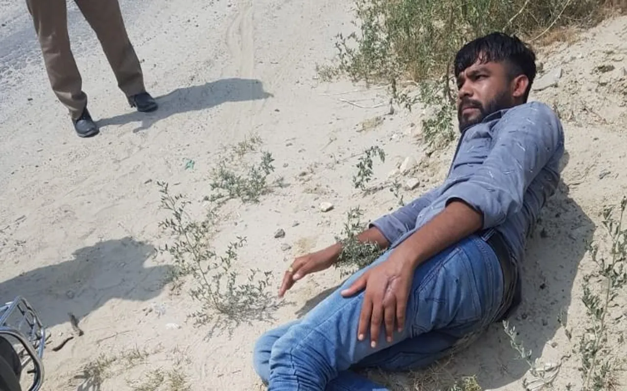 गाजियाबाद में पुलिस और बदमाशों की मुठभेड़, 15 हजार का इनामी बदमाश गिरफ्तार