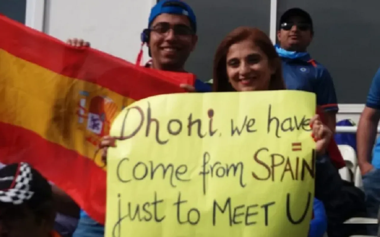 World Cup: महेंद्र सिंह धोनी को देखने के लिए स्पेन से 3860 किमी का सफर तय कर इंग्लैंड आया परिवार