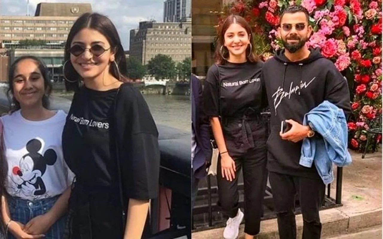 World Cup: विश्‍व कप से बाहर होने के बाद ब्रिटेन की सड़कों पर ऐसे नजर आए विराट-अनुष्का‍