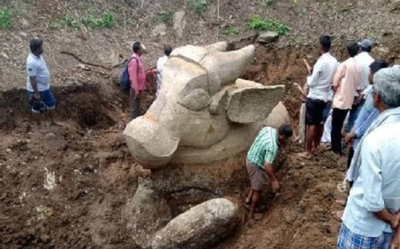सावन के महीने में बाबा भोलेनाथ का चमत्कार, खुदाई में निकला नंदी बैल
