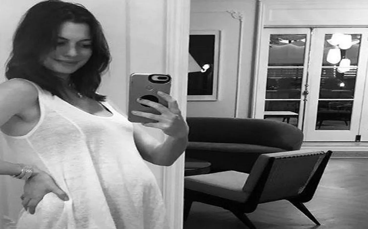 ऐनी हेथवे ने इंस्टाग्राम पर शेयर की प्रेग्नेंसी की तस्वीर