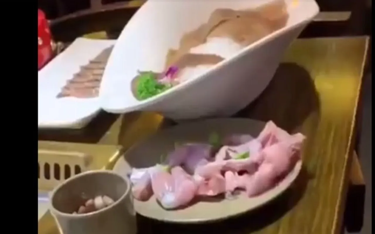 Viral Video: रेस्‍टोरेंट में ऑर्डर किया नॉनवेज, प्लेट में ही चलने लगा मांस का टुकड़ा